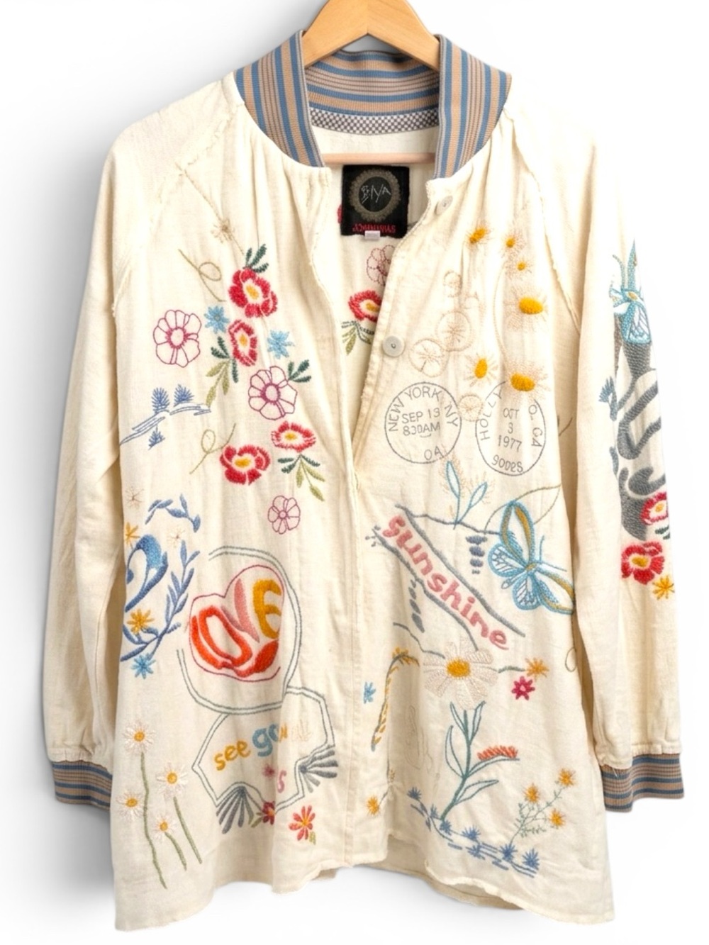 Johny Was Biya Merida Jacket Size Small Oversized